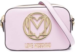 Love Moschino Crossbodytas met logoplakkaat Roze