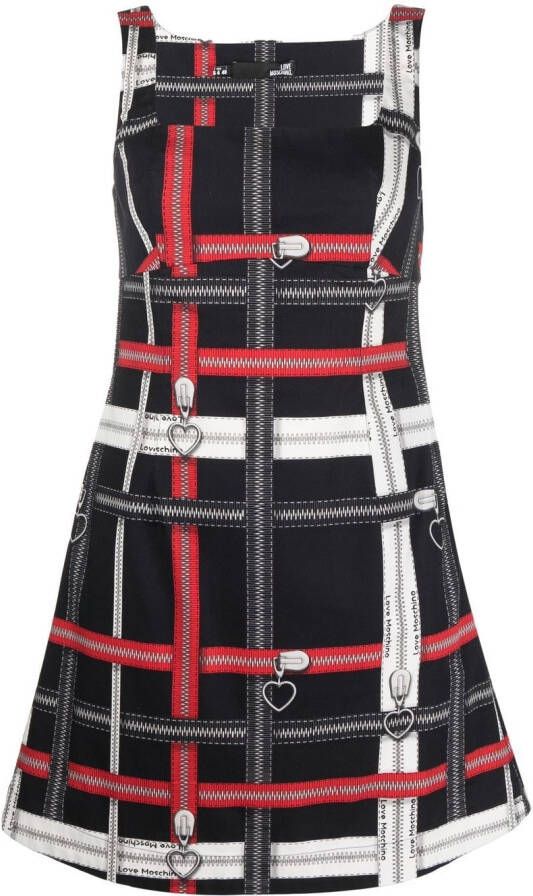 Love Moschino Mini-jurk met rits Zwart