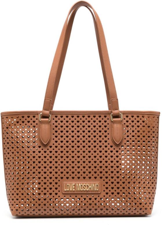 Love Moschino Schoudertas van imitatieleer Bruin