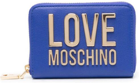 Love Moschino Portemonnee met logo Blauw