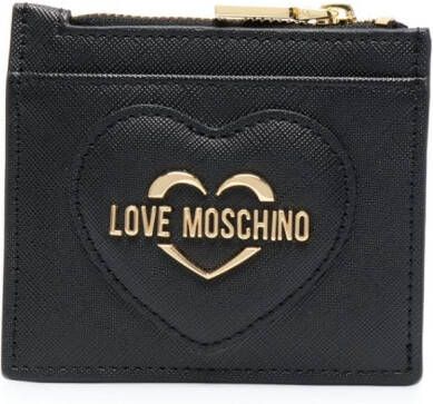 Love Moschino Portemonnee met logoplakkaat Geel