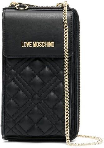 Love Moschino Portemonnee met ketting Zwart
