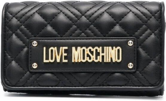 Love Moschino Gewatteerde portemonnee Zwart