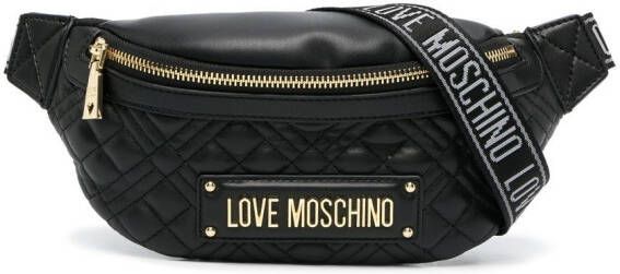 Love Moschino Heuptas met logoplakkaat Zwart