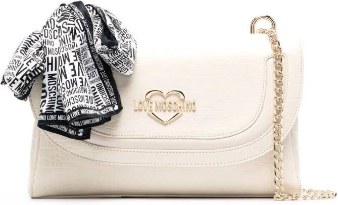 Love Moschino Schoudertas van imitatieleer Beige