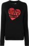 Love Moschino Sweater met logoprint Zwart - Thumbnail 1