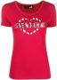 Love Moschino T-shirt met logoprint Rood - Thumbnail 1