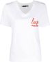 Love Moschino T-shirt met logoprint Wit - Thumbnail 1