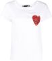 Love Moschino T-shirt Heart Tee Korte Mouw Ronde Hals TShirt - Thumbnail 1