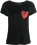 Love Moschino T-shirt met logoprint Zwart - Thumbnail 1