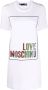 Love Moschino T-shirtjurk met logoprint Wit - Thumbnail 1