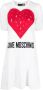Love Moschino T-shirtjurk met logoprint Wit - Thumbnail 1