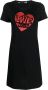 Love Moschino T-shirtjurk met logoprint Zwart - Thumbnail 1