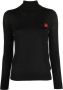 Love Moschino Trui met logopatch Zwart - Thumbnail 1