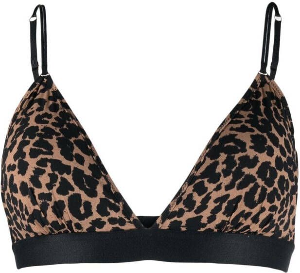 Love Stories Bralette met luipaardprint Bruin
