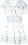 LoveShackFancy Broderie anglaise mini-jurk Wit - Thumbnail 1