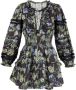 LoveShackFancy Mini-jurk met print Blauw - Thumbnail 1
