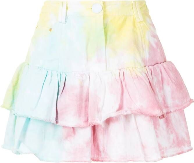 LoveShackFancy Gelaagde mini-rok Veelkleurig