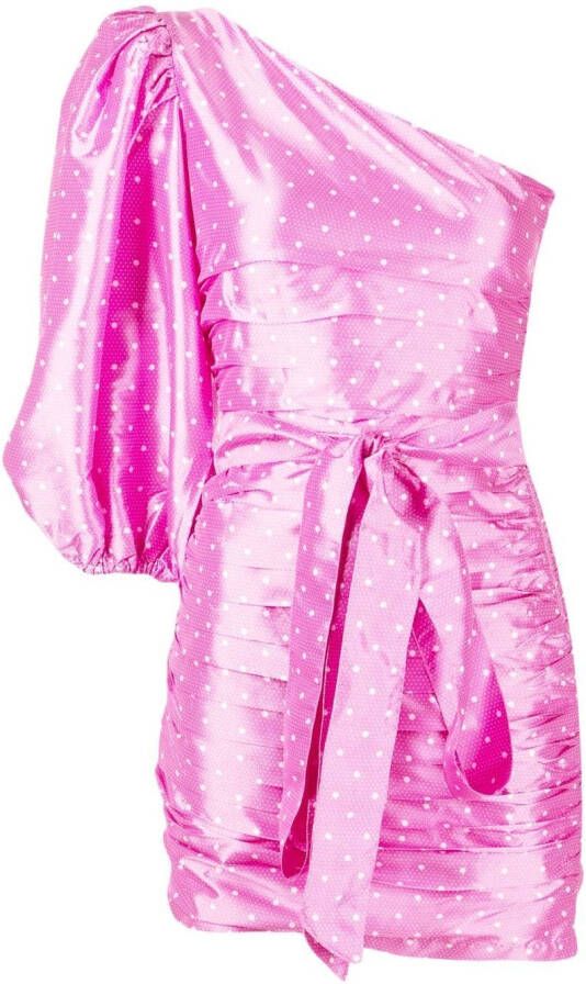 LoveShackFancy Geplooide jurk Roze