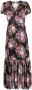 LoveShackFancy Midi-jurk met bloemenprint Zwart - Thumbnail 1