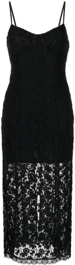 LoveShackFancy Midi-jurk Zwart
