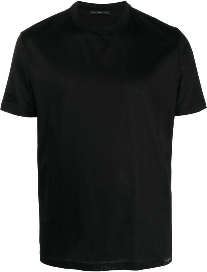 Low Brand T-shirt met logopatch Zwart