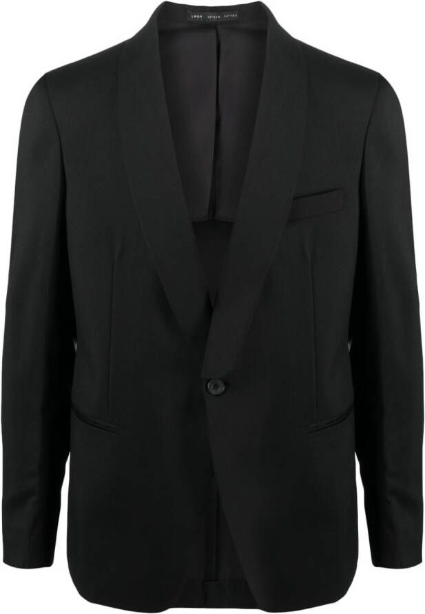 Low Brand Blazer met sjaalrevers Zwart