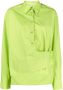 Low Classic Asymmetrische blouse Groen - Thumbnail 1