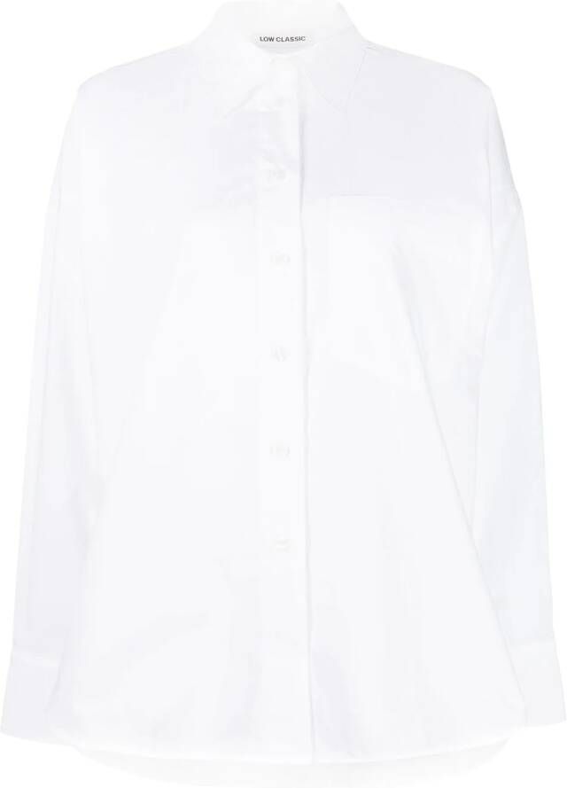 Low Classic Button-down blouse Wit