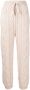 Low Classic Kabelgebreide broek Beige - Thumbnail 1