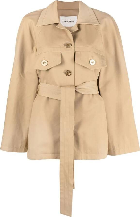 Low Classic Cropped trenchcoat Beige