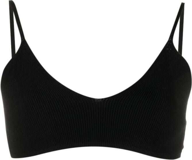 Low Classic Gebreide bh Zwart