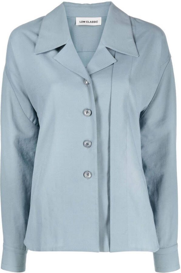 Low Classic Getailleerde blouse Blauw