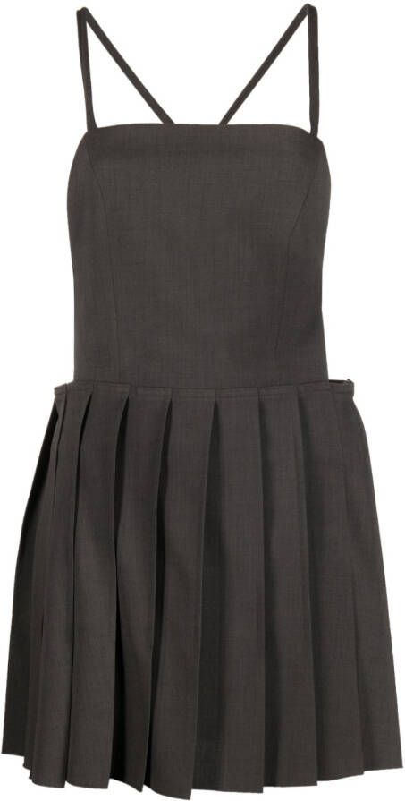 Low Classic Geplooide mini-jurk Grijs