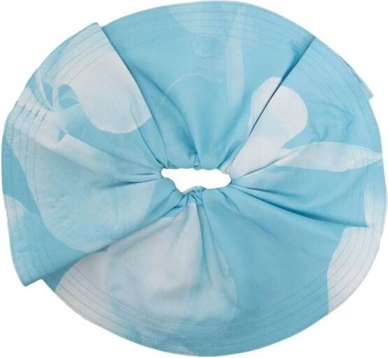 Low Classic Scrunchie met patroon Blauw