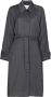 Low Classic Trenchcoat met enkele rij knopen Grijs - Thumbnail 1