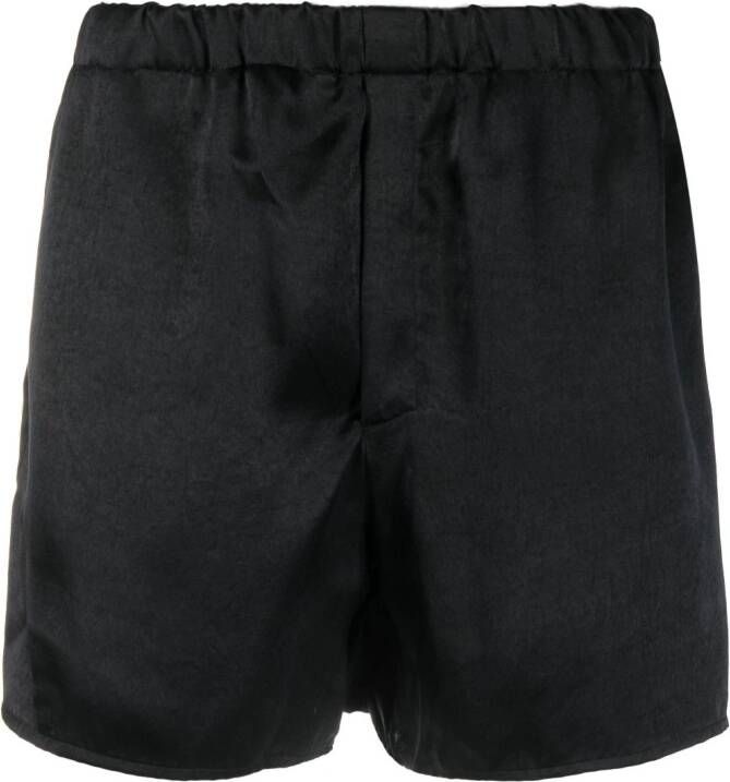 Ludovic de Saint Sernin Shorts met elastische taille Zwart