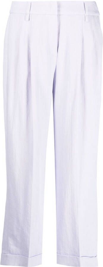 Luisa Cerano Cropped broek Paars