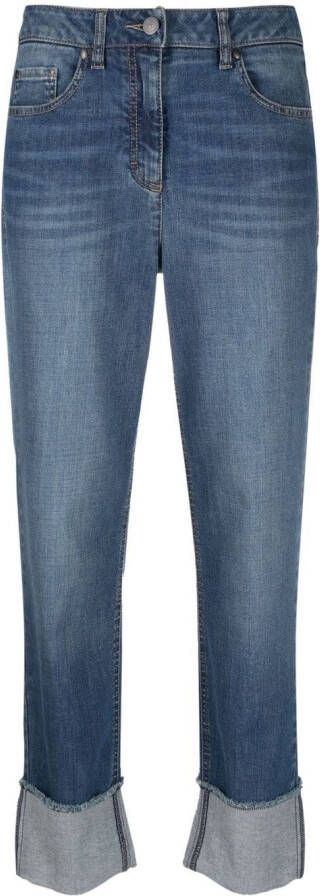 Luisa Cerano Jeans met toelopende pijpen Blauw