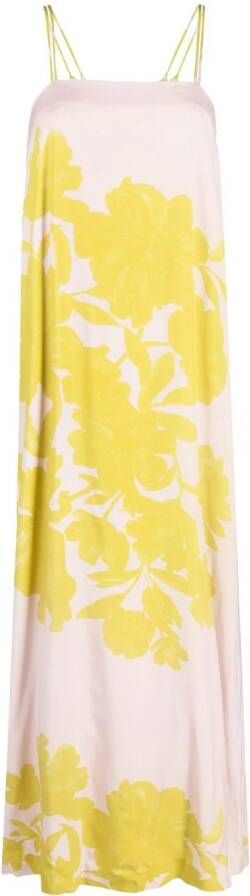 Luisa Cerano Jurk met bloemenprint Roze