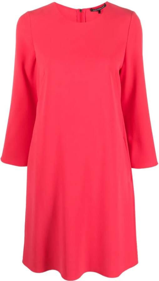 Luisa Cerano Mini-jurk met cropped mouwen Roze