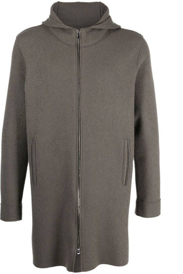 LUNARIA CASHMERE Jas met capuchon Bruin