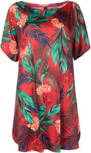 Lygia & Nanny Allat wikkeljurk met botanische print Rood