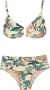 Lygia & Nanny Bikini met bladerprint Beige - Thumbnail 1