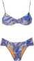 Lygia & Nanny Bikini met grafische print Blauw - Thumbnail 1