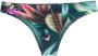 Lygia & Nanny Bikinislip met bladerprint dames polyamide Spandex Elastane 38 Groen - Thumbnail 1