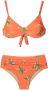 Lygia & Nanny Bikinislip met bloemenprint Oranje - Thumbnail 1