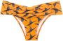 Lygia & Nanny Bikinislip met gedrapeerde taille Oranje - Thumbnail 1