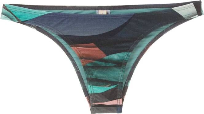 Lygia & Nanny Bikinislip met print Blauw