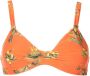 Lygia & Nanny Bikinitop met bloemenprint Oranje - Thumbnail 1